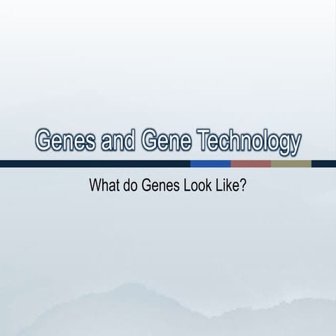 Genes And Gene Technology