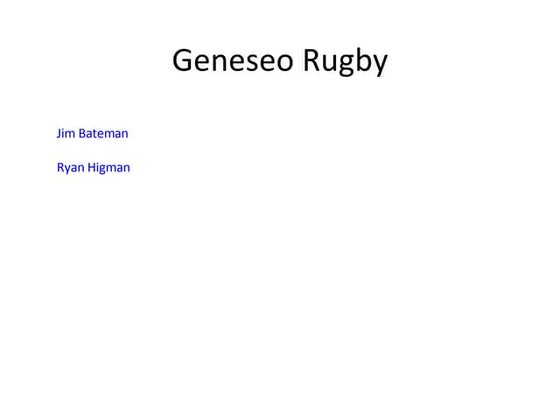 Geneseorugby presentations
