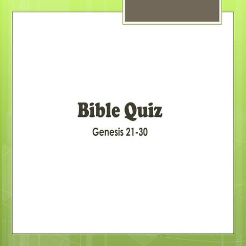 Genesis 21 30 bible quiz