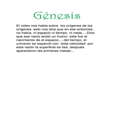 Génesis 