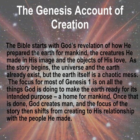 Genesis account of_creation_power_point