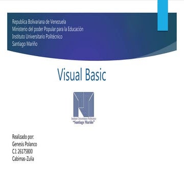 10 herramientas de visual basic | PPTX