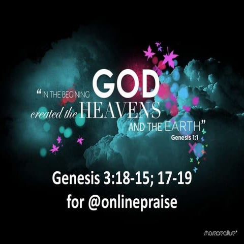 Genesis Reading for @OnlinePraise