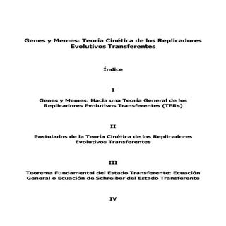 Genes y memes,teoría cinética de lo...