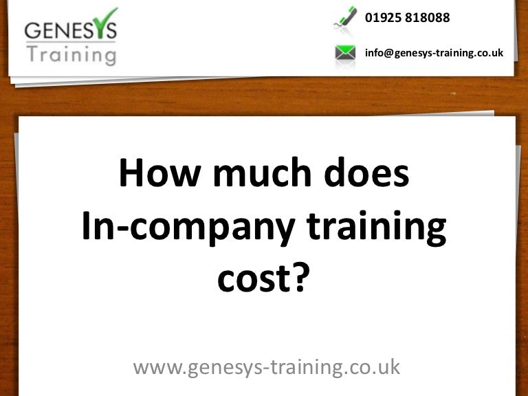 How much does Training cost?