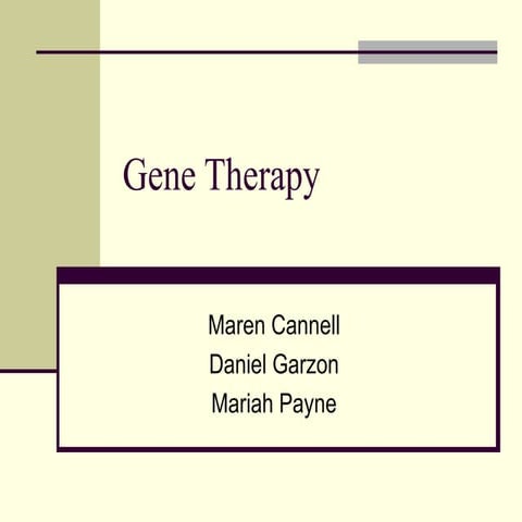 Gene therapy