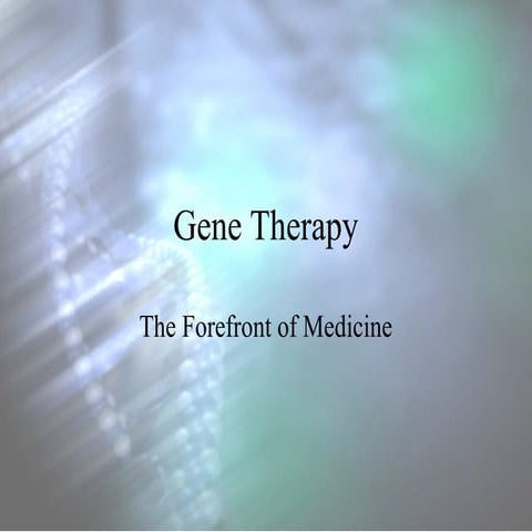 Genetherapy