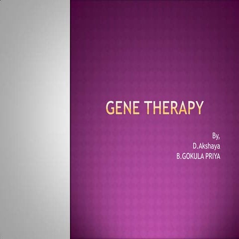 Gene therapy