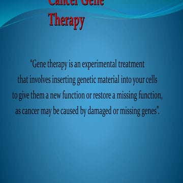 Gene therapy