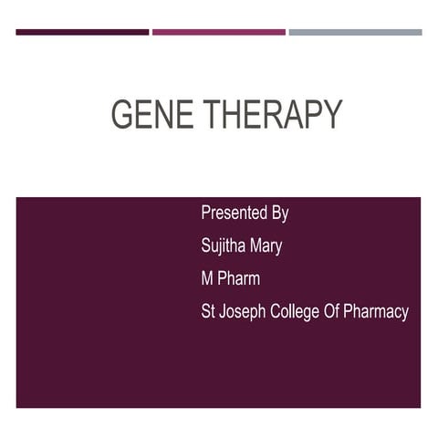 Gene therapy types advantags disadvantages