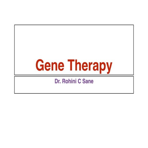 Gene therapy