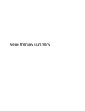 Gene therapy essay