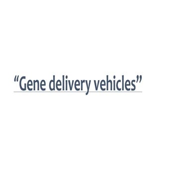 Gene therapy vehicles