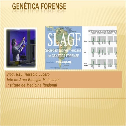 Genetica forense curso 2012