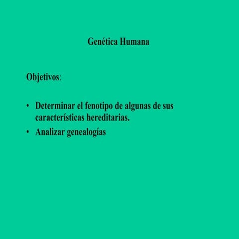 Genetica humana