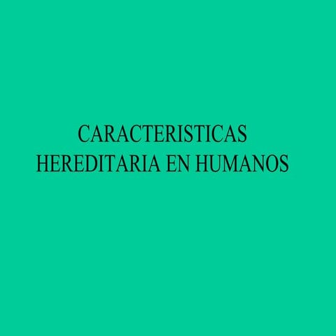 Genetica humana
