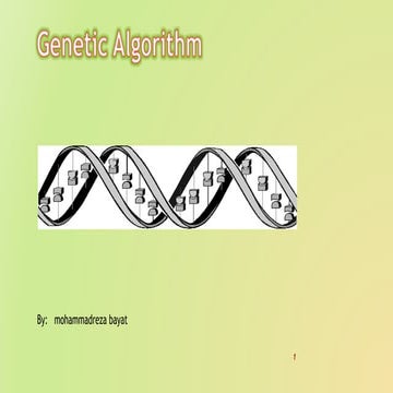 Genetic algorithm | PPT