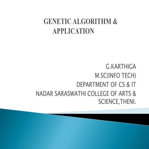 Geneticalgorithm | PPT