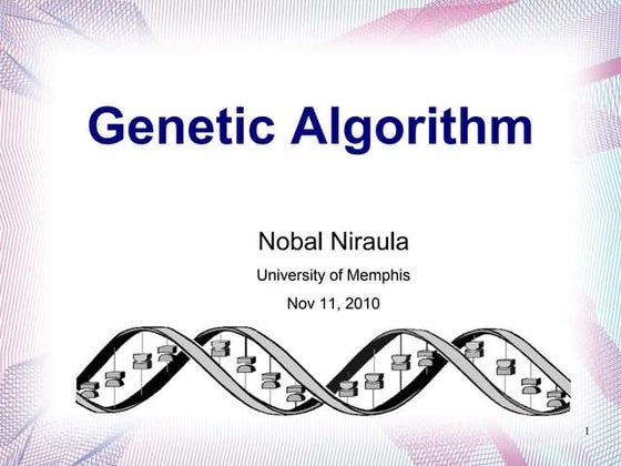 Genetic algorithm ppt | PPT