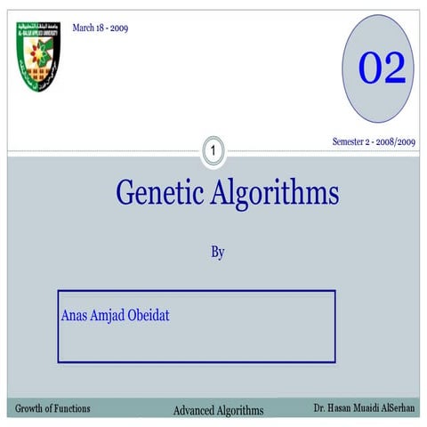 Genetic Algorithm by Example