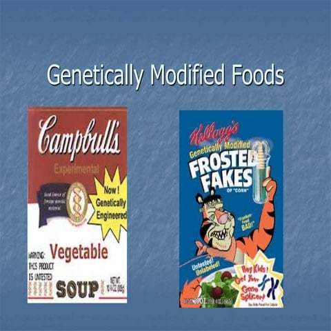 Genetically modified organisms 