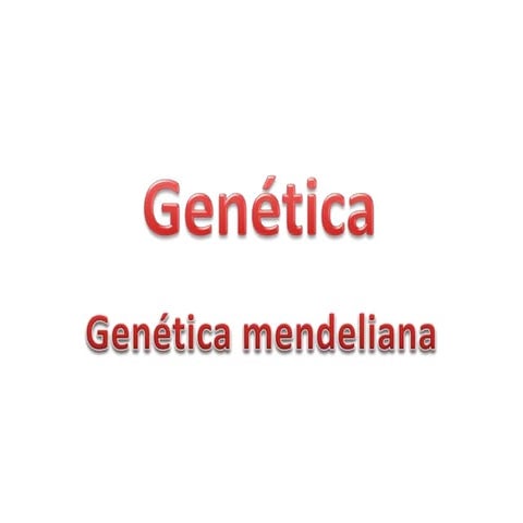 Genetica mendeliana