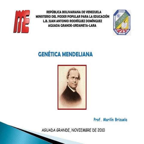 Genetica y trabajos de mendel