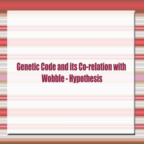Genetic code