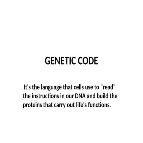 GENETIC CODE PRIYA JHA KVS AUG UAA UGA UAGpptx