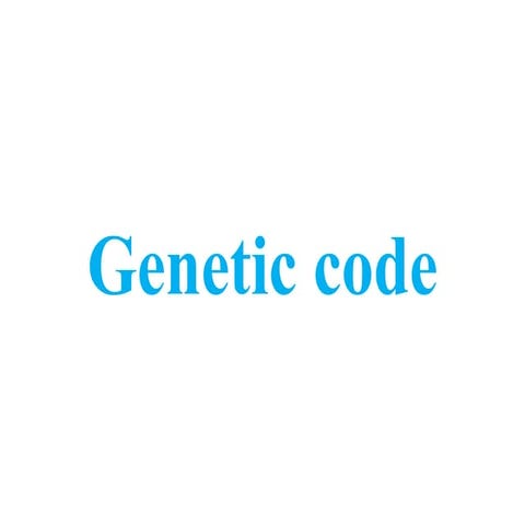 Genetic code & mutation types and effects.pptx