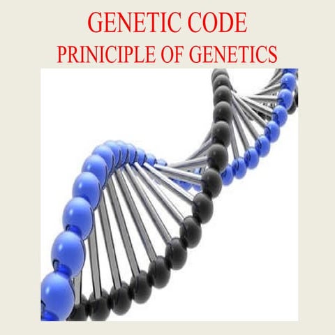 Genetic code | PPTX