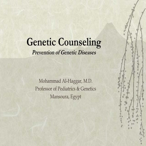 Genetic counseling | PPT