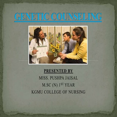 Genetic counselling 