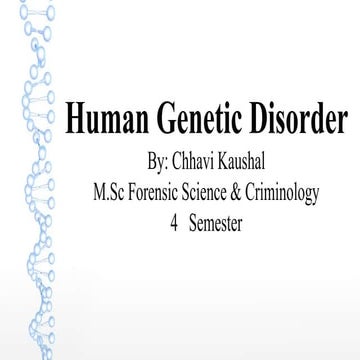 Genetic disorder