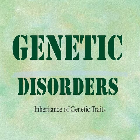 Genetic Disorders-Non Disjunctioiiin.ppt