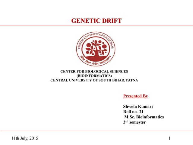 Genetic drift 