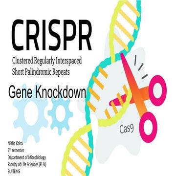 genetic engineering CRISPR gene knockdown  (nisha).pptx