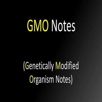GMO Notes
