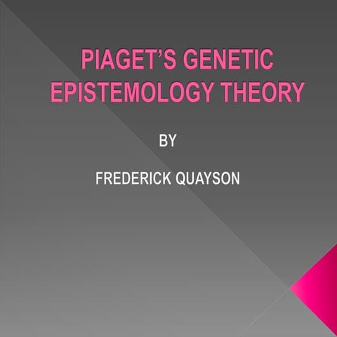 Genetic epistemology