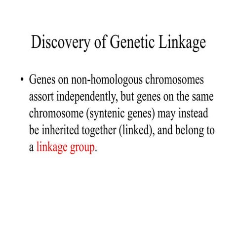 Genetic linkage