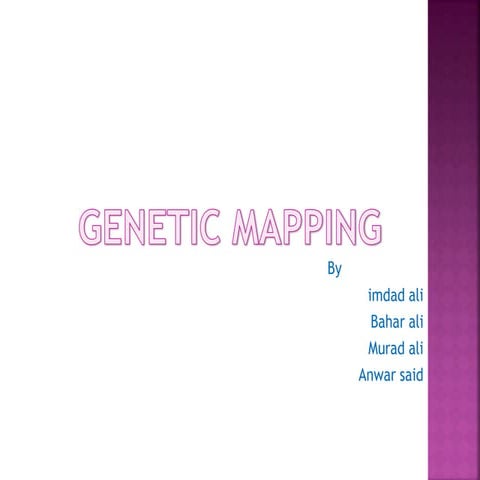Genetic mapping