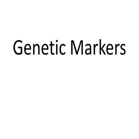 Genetic marker (1)