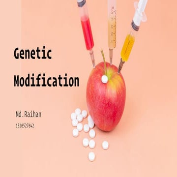Genetic modification | PPT