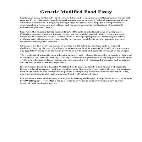 Genetic Modified Food Essay.pdf