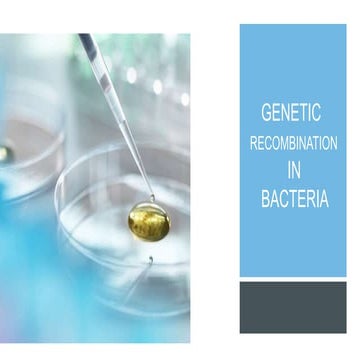 Genetic recombination