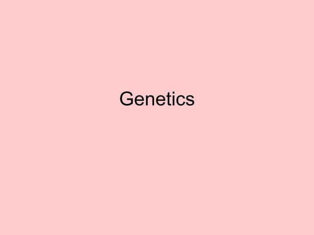 Genetics ib