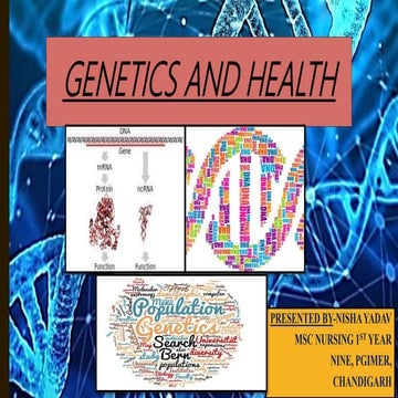 Genetics and health