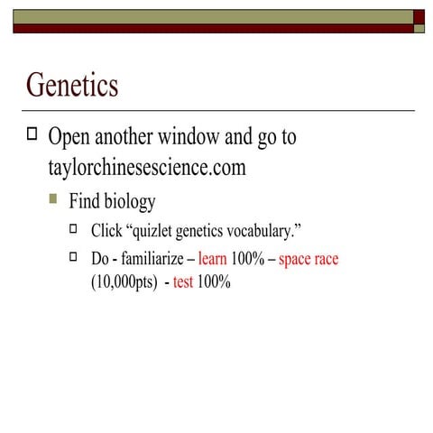 Genetics Basics