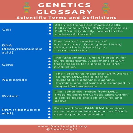 Genetics Glossary: Scientific Terms and Definitions