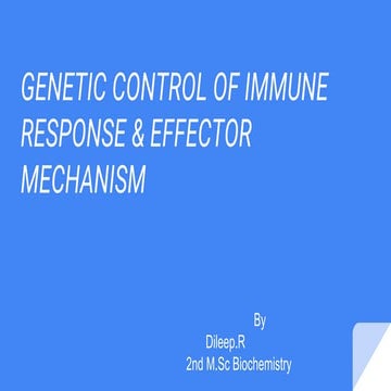 Genetics of immune system